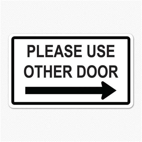 Please Use Other Door Decal | Decals for Doors