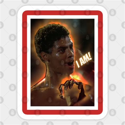 Last Dragon Bruce Leroy Glow I AM! - Last Dragon - Sticker | TeePublic