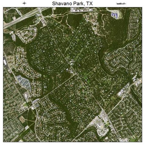 Aerial Photography Map of Shavano Park, TX Texas