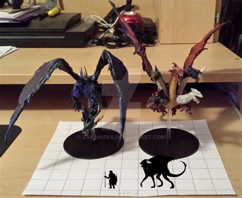 Bahamut and Tiamat scaling by Zakanuva on DeviantArt