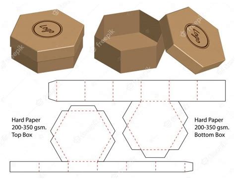 Diseño de plantilla troquelada caja de embalaje | Vector Premium | Gift ...