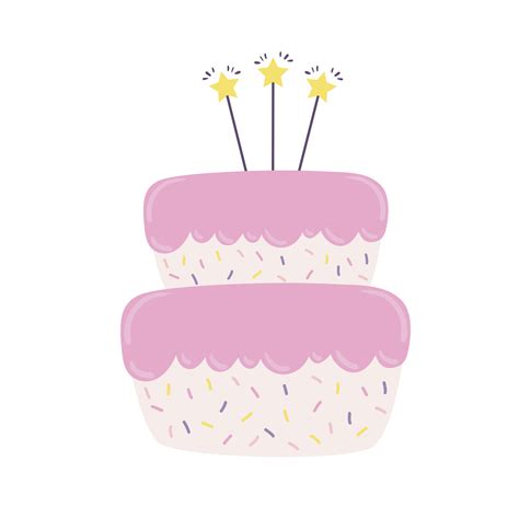 pink birthday cake 6061166 Vector Art at Vecteezy