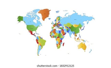 Map Displaying Cliamte Zones Vector Map Stock Vector (Royalty Free) 1909041238