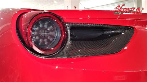 Ferrari 488 Carbon tail-lights surround satellites GTB Spider