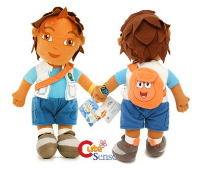 Go Diego Go Plush Doll w/Rescue Bag -12in Stuffed Toy