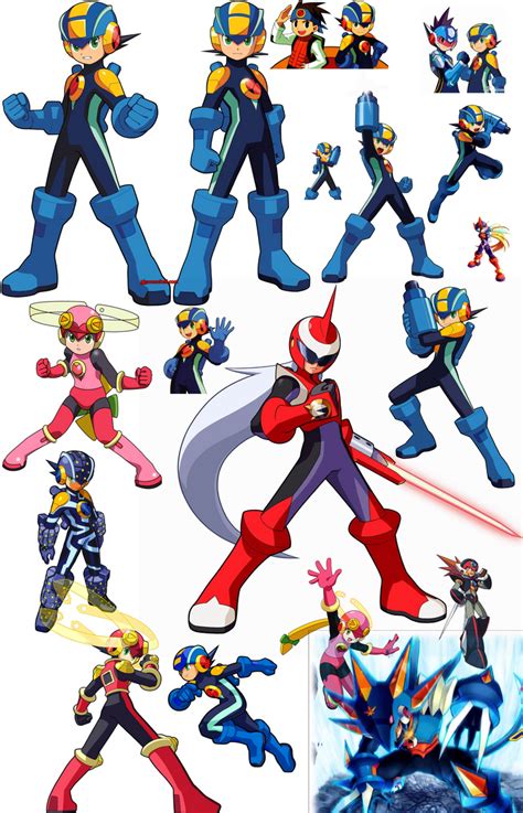 Megaman Battle Network Battlepose by DarkMatterGod on DeviantArt