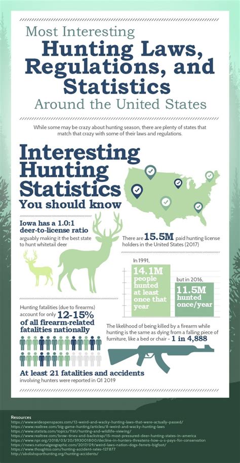 Most Interesting Hunting Laws, Regulations, and Statistics in the US