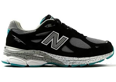 New Balance 990v3 Black Grey Teal - M990OB3