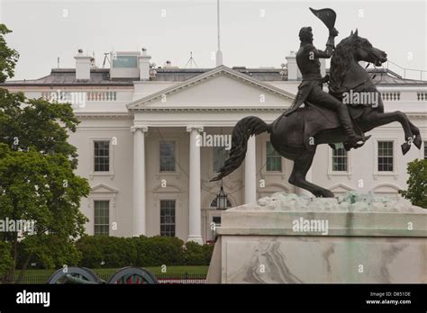 Andrew jackson statue white house hi-res stock photography and images ...