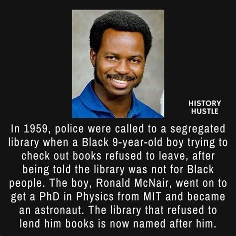 Ronald McNair, the Boy Who Refused to Leave the Library : r/fascinating