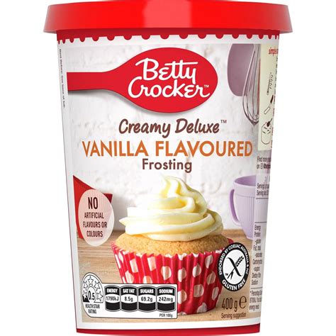 Betty Crocker Vanilla Gluten Free Frosting 400g | Woolworths