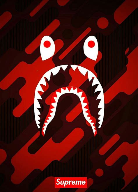 Supreme BAPE Shark Logo, hard supreme HD phone wallpaper | Pxfuel