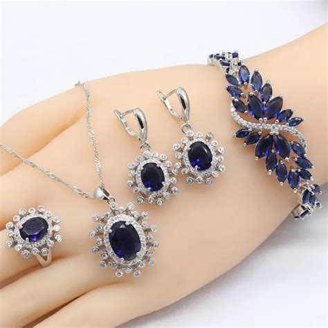 925 Silver Jewelry Sets For Women Sterling Silver Bracelet Sets For ...