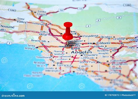 Los Angeles Usa Map