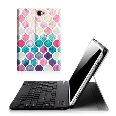 Bluetooth Keyboard Slim Leather Stand Cover Case for Samsung Galaxy Tab ...