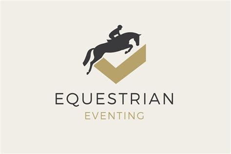 Equestrian Eventing Horse Logo | Creative Illustrator Templates ~ Creative Market