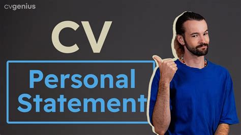 3 Tips on How to Write a CV Personal Statement | Examples - YouTube