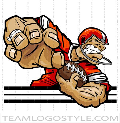 Football Player Cartoon | Vector Format | AI JPG EPS PNG - Clip Art Library