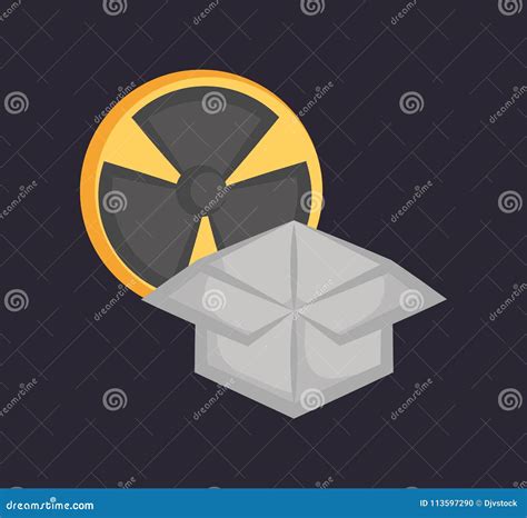 Nuclear symbol design stock vector. Illustration of radiation - 113597290