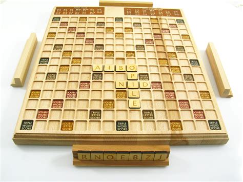 Scrabble Wood Scrabble Board Handmade Scrabble Game Art Scrabble Wooden ...