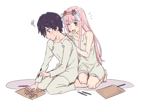 Zero two and Hiro : r/ZeroTwo