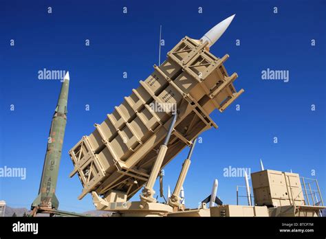 Patriot missile battery on display at the White Sands Missile Range ...