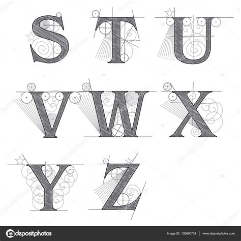 Letras arquitectónicas para el diseño vector, gráfico vectorial © itmuryn imagen #138690734