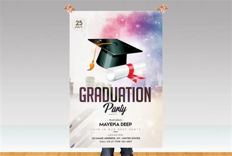 Graduation Party – Free PSD Flyer Template - PSDFlyer