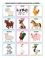 Les animaux de la ferme, activités pour enfants. | Educatout