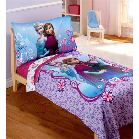 Walmart: Disney Frozen Elsa & Anna 4pc Toddler Bedding Set Only $34.00 ...