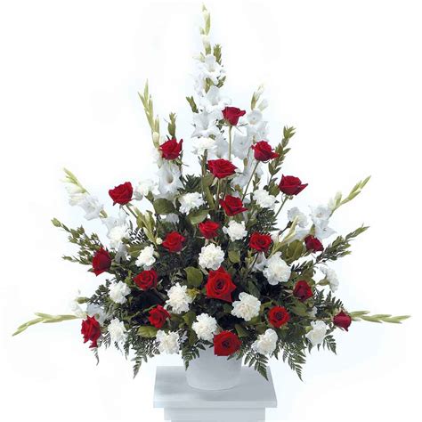 White Funeral Floral Arrangements