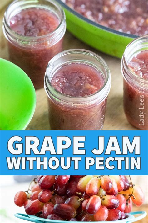 Grape Jam Recipe Without Pectin | Recipe in 2021 | Grape jam recipe, Low sugar jam recipes, Jam ...