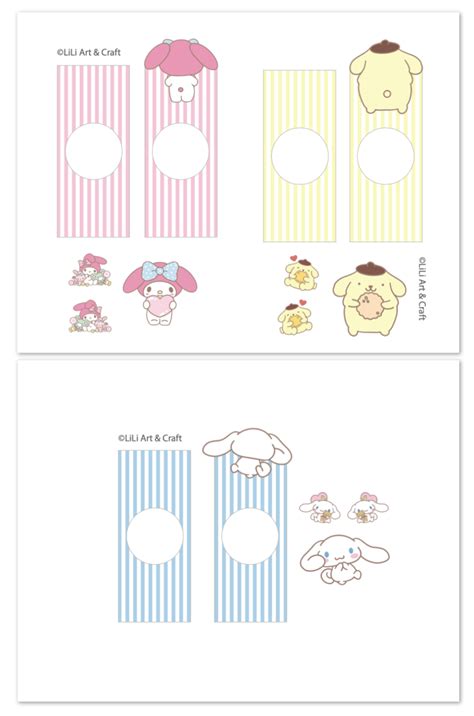 Sanrio Character Bookmarks – LiLi Art Craft