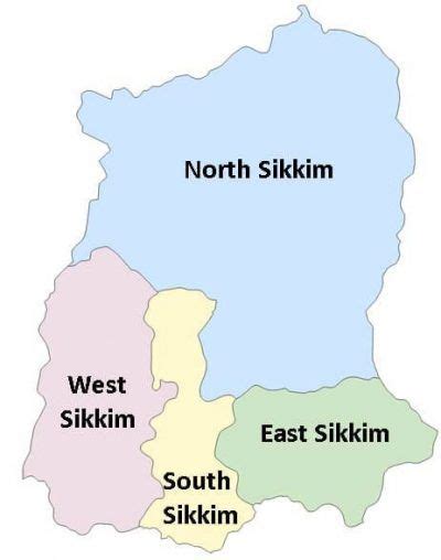 map-of-sikkim | Sikkim, Political map, Tourist map