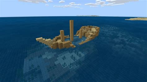 Today I found a unique type of Sunken Ship. : Minecraft