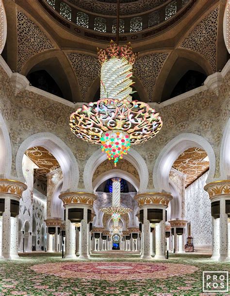 Sheikh Zayed Grand Mosque Interior - Abu Dhabi Photography - PROKOS