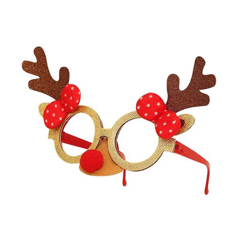 Christmas Decorations Children Glasses Frame Glitter Party Eyeglasses For Xmas - Walmart.com ...