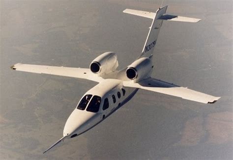 Honda MH02- Oneoff test, first composite light business jet. Shouldermounted wings, with over ...