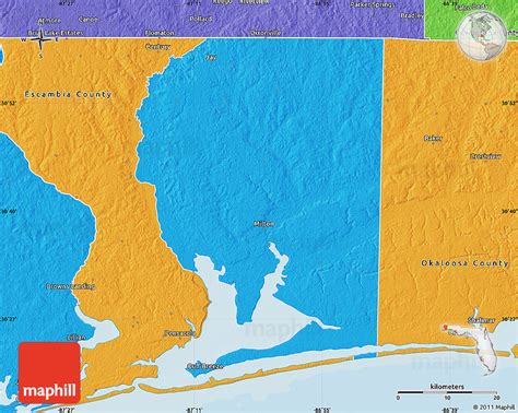 Political Map of Santa Rosa County