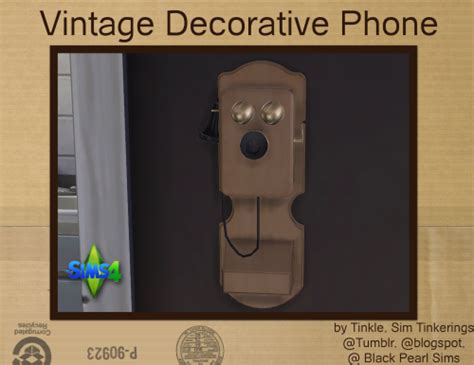 심즈4 자료실 - tinkeringtinkle:Vintage Decorative Phone | Sims, Sims 4 decades challenge, Vintage