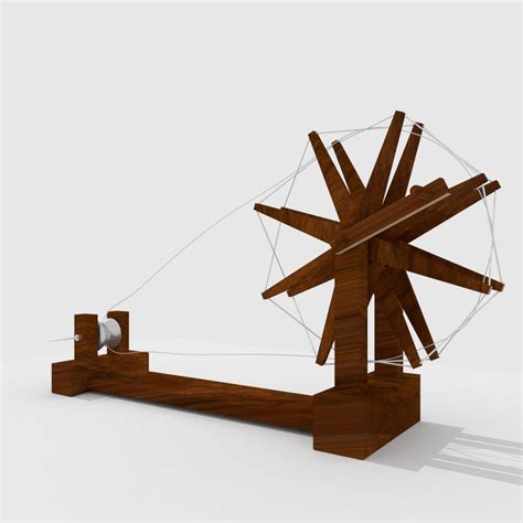 Spinning wheel of mahatma gandhi 3D Model $20 - .blend .3ds .obj - Free3D