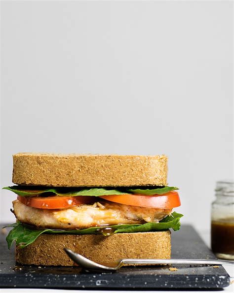 chicken sandwich with balsamic & olive oil sauce