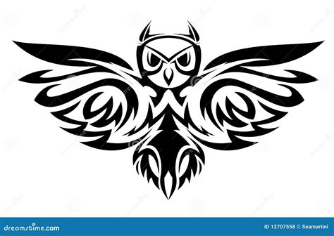 Owl symbol stock vector. Image of expertise, mammal, insignia - 12707558