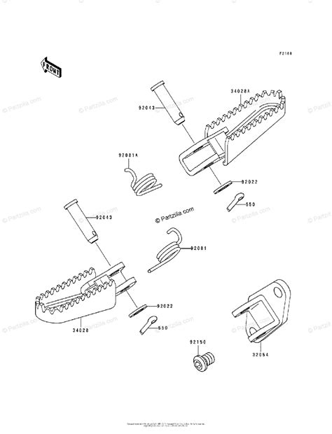 Kawasaki Motorcycle 1991 OEM Parts Diagram for Step | Partzilla.com