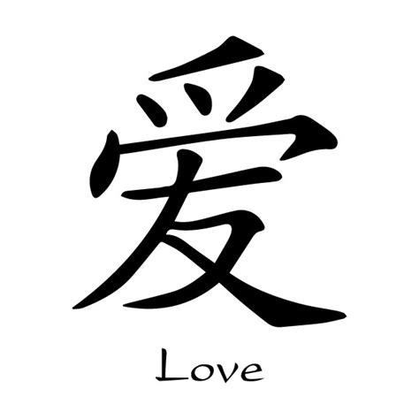 Chinese Calligraphy Symbols Love