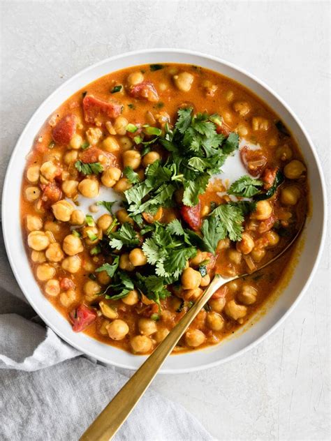 Coconut Chickpea Curry (30 Minutes, Vegan) - Real + Vibrant