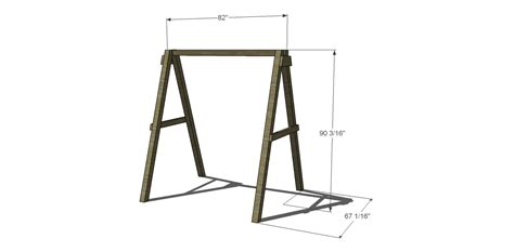 Free DIY Furniture Plans: How to Build a Swing A-Frame - The Design Confidential