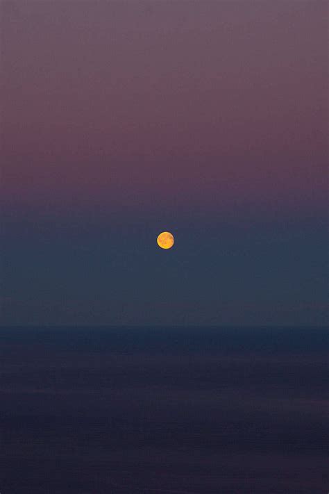 Download Full Hd Phone Moon Over Sea Wallpaper | Wallpapers.com