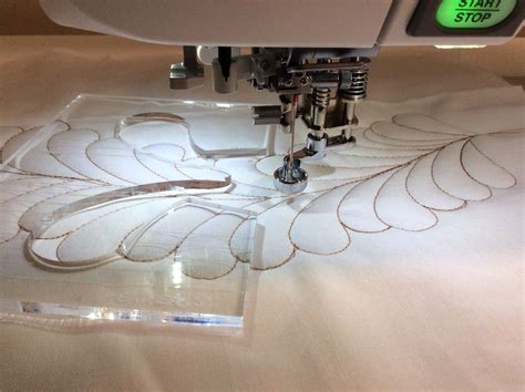 quilting with rulers: feather template | Free motion quilting, Quilting rulers, Free motion ...