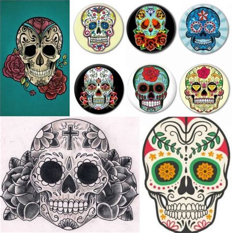 Mexican Sugar Skull Tattoos - Calavera Ink Ideas - Day of the Dead